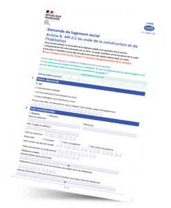 Formulaire de demande de logement social